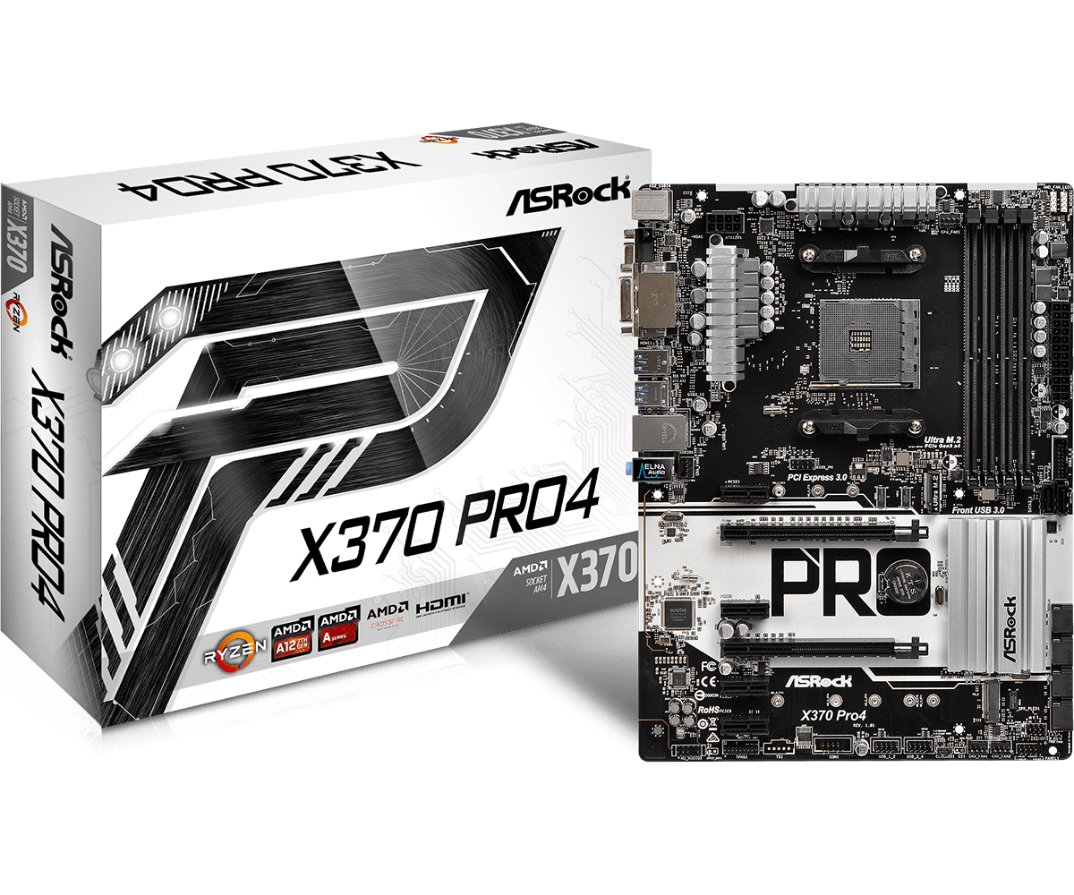 Asrock x370 pro4 какие процессоры поддерживает